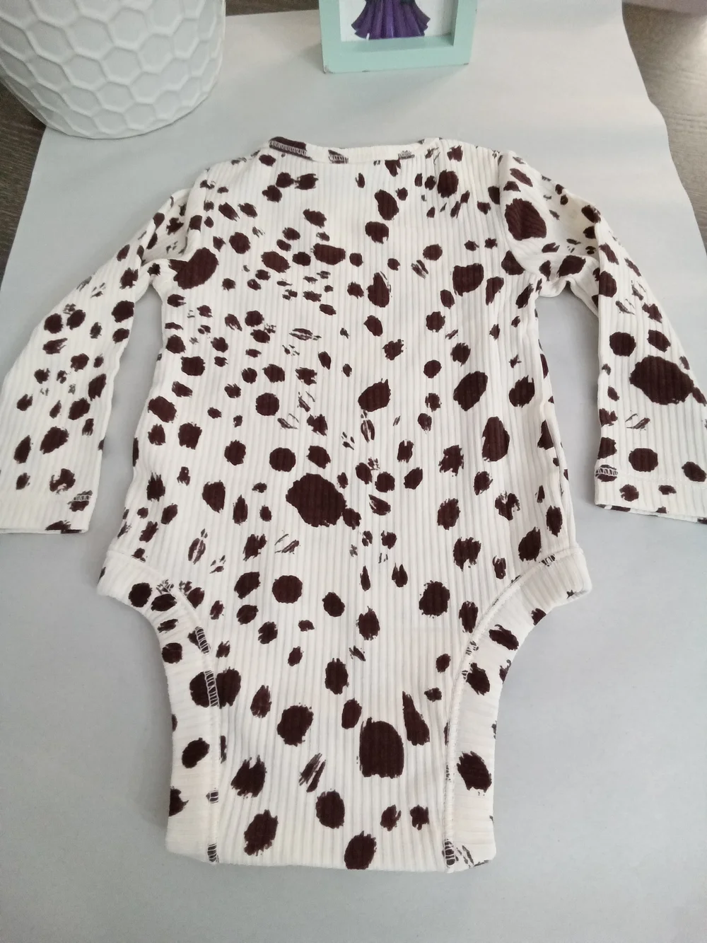 Old Navy Baby Ribbed Animal Print Bodysuit 3-6M NWT